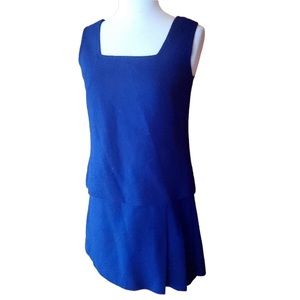 1960s Unlabeled‎ Navy Mini Dress